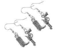 ULDIGI 2 paires Boucles Oreilles Cowgirl Vintage Western avec Chapeau Cheval Bijoux Cow-boy pour Femmes Accessoires Élégants