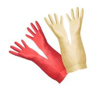 ULDIGI 2 paires Gants de Cuisine Latex Réutilisables Longs et Épais Antitaches Anti-huile pour Nettoyage Ménager Polyvalent