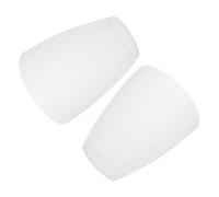 ULDIGI 2 pièces Abat-jour Plastique Blanc pour Lampe de Bureau et Chevet Diffuseur de Lumière Stable et Facile à Installer Ambiance Chaleureuse pour Chambre et Salon