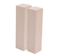 ULDIGI 2 Pièces Bloc de de Tilleul Rectangulaire Tendre Non Traité pour Sculpture Loisirs Créatifs et DIY Adapté Débutants et Amateurs