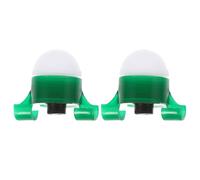 ULDIGI 2 Pièces Lampes LED Pêche Alarme de Morsure, Source Lumineuse LED Haute Sensibilité en Pc, Design Créatif, Pratiques Vacances et Pêche Nocturne