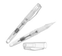 ULDIGI 2 Pièces Stylo Aquarelle Rechargeable à Pointe Souple | Nylon et Plastique, Prise Ergonomique Type Plume, pour Adultes et Étudiants, Écriture Quotidienne et Croquis