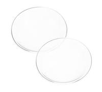 ULDIGI 2 Pièces Transparent Aromatherapy Candle Tray for Wax Melts and Essential Oils Heat-Resistant Fragrance Plate Compatible with Warmers