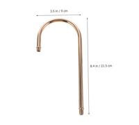ULDIGI 2 pièces Tube Coudé Fileté pour Lampe Murale Finition Dorée Style Français Accessoire de Remplacement pour Tige Luminaire pour Suspension et Applique Installation Facile