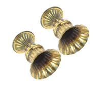 ULDIGI 2 pièces Vase Fer Vintage Urne Décorative Style Européen Pot pour Fleurs Séchées Intérieur Extérieur Jardinière Robuste pour Table de Mariage et Décoration Maison