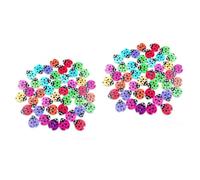 ULDIGI 200 Pièces Bouton 2 Trous Bouton De Métier à Coudre De Scrapbooking Décoratif Scarabée s En Forme De En Bois
