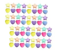 ULDIGI 200Pièces Perles Artisanat de Perles Cœurs Acryliques pour DIY pour Bracelets Colliers