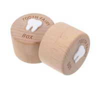 ULDIGI 2pcs Boîte Fée des Dents en Bois pour Dents Tombées Rangement Mignon pour Garçons et Filles, Cadeau pour Anniversaires