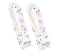 ULDIGI 2pièces Écharpe Maternité Pour Shower Décoration Élégante Mom to Be Doré Fournitures De Fête Pour Mamans Attendant