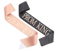 ULDIGI 2pièces Écharpes Décoratives pour Roi Et Reine De Bal Ajustables pour Fête De Graduation Et Événements Spéciaux Prom King Prom Queen