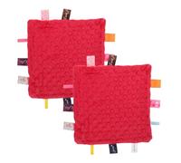 ULDIGI 2pièces Serviette Apaisante Colorée Né Mouchoir Doux Avec Étiquettes Multicolores Aléatoires