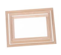 ULDIGI 3 Pièces Cadre de Fabrication de Papier Bois Paulownia avec Tamis pour DIY Artisanat Moule et Deckle Multifonctionnel Léger pour Papier et Fleurs Pressées