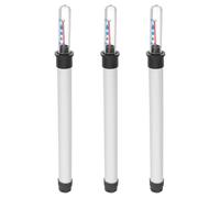 ULDIGI 3 Pièces Indicateur de Niveau D’Eau en Plastique Blanc | Tube Transparent à Échelle Claire, Flotteur Repères, pour Pots, Bacs de Semis et Bureau