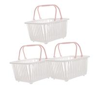 ULDIGI 3 Pièces Panier de rangement panier pique- jouet pour enfants mini panier jouet panier de fruits panier rangement paniers le fourre- petit en plastique blanche