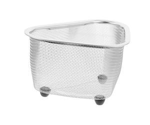 ULDIGI 3 Pièces panier de vidange triangle évier cusine égouttoirs baskets tamis à mailles fines laver la passoire de Lavage des fruits porte-éponge de cuisine Acier inoxydable