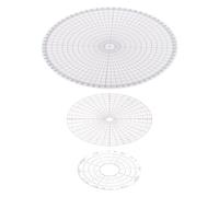 ULDIGI 3 Pièces Pottery Circle Divider Set Ceramic Clay Measuring Tool Precision Round Template For DIY Pottery Supplies And Artistic Crafting