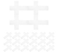 ULDIGI 30 Pièces maille de tissage en plastique Toile en maille pour l'artisanat Matériel de bricolage Sujets de tricotage White