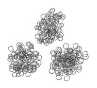 ULDIGI 300 Pièces Anneaux de Saut Acier Inoxydable Ø Résistants Corrosion pour Réparation de Porte-clés Connecteurs de Bracelets et Bijoux DIY