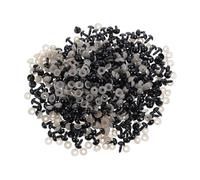ULDIGI 320 pièces Yeux Plastique Noir avec Rondelles pour Poupées et Animaux Yeux DIY Résistants pour Crochet Fabrication de Jouets Faits Main