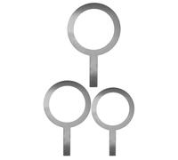 ULDIGI 3pcs Anneaux en Acier Inoxydable, Couvre-tasse à Café Argenté, Facile à Nettoyer, sans Danger Santé, Cuisson du Thé Lait en Restaurant