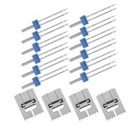 ULDIGI 4 Ensembles Set de Accessoires pour Machine à Coudre Aiguilles Doubles et Presseurs Multi-Fonctions pour Couture Précise et Ourlets