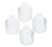 ULDIGI 4 pièces Bouteilles Diffuseur Verre Transparent pour Bien-être Décoration Vintage Diffuseur Parfum Maison