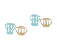 ULDIGI 4 Pièces Housse De Biberon Biberons Mangeoire Bouteilles Pour Manchon De Biberon Pour Bébé Poignées De Biberon Couvercles Manchon De Bouteille De Transition Produit Gel De Silice