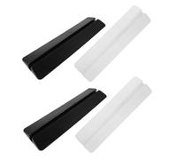 ULDIGI 4 pièces Plaques Anti-Coup de Pied pour Barrière de Sécurité Protection Escaliers Adaptée Aux Garçon Fille et Animaux Installation Facile pour Cadres de Porte Design Élégant Blanc