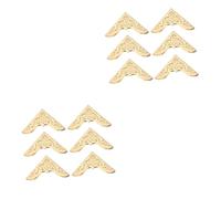 ULDIGI 40 Pièces Coin Livre en Métal Couverture d'angle pour Livre Protecteur d'angle De Dossier Protecteurs De Coins De Menu Protections d'angle pour Ordinateur Portable Golden Le Fer