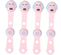 ULDIGI 4pièces Verrous de Sécurité pour Garçon Fille Lot Sangle Adaptés aux Placards Réfrigérateurs et Toilettes Double Système de Fixation