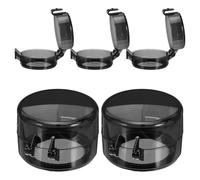 ULDIGI 5 Pièces Protège Boutons Cuisinière à Gaz Plastique Diamètre Intérieur Protection Garçon Fille et Animaux Couvercles de Bouton Résistants Chaleur pour Four et Brûleur