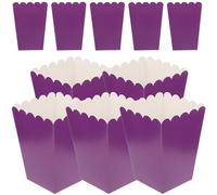 ULDIGI 50 Boîtes à Popcorn Résistantes Graisse 250g en Carton Blanc Élégantes et Simples pour Friandises et Popcorn pour Fêtes et Pâtisserie DIY