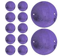 ULDIGI 50 Pièces Flat Natural Shell Discs With For Crafting Round Charms For DIY Jewelry Wind Chimes Lamp Decorations And Ocean-themed Home Decor