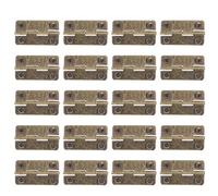 ULDIGI 50 Pièces Mini Charnières Pliantes en Fer Bronze pour Boîtes à Bijoux et Coffrets Faits Main, Haute Résistance, pour Projets DIY