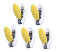 ULDIGI 5pièces Ciseaux à Ongles Pour Garçon Fille De Soins Des Ongles Œuf Manchon De Protection Pp Acier Inoxydable Antirouille Portable