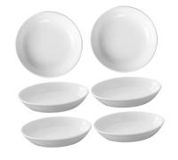 ULDIGI 6 pièces Coupelles Céramique Rondes pour Fonte de Cire Plateau pour Bougies Petit Plateau Polyvalent Résistant et Facile à Nettoyer