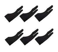 ULDIGI 6pièces Gants à Deux Doigts pour Dessin Numérique Gants Artistiques Antidérapants pour Tablette pour Croquis Et Dessin Digital