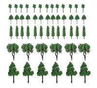 ULDIGI 85 Pièces Arbres Miniatures pour Modélisme Ferroviaire Décorations de Diorama Kit Paysage pour Table Sable et Maquettes Architecturales