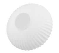 ULDIGI Abat-jour Verre Blanc Laiteux à Rayures Globe Plafond pour Ventilateur ou Remplacement Luminaire Abat-jour Sphérique pour Cuisine Salle de Bain Couloir et Chambre