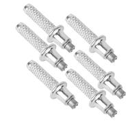 ULDIGI Accessoires de Randonnée 6pcs Pointe en Acier Carbone Argentée pour Bâtons Alpenstock et Ski, Installation Facile et Finition Soignée, pour Randonnée en Extérieur