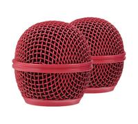ULDIGI Accessoires pour Micro 2pcs Grille Métallique Rouge pour Microphone Protection et Filtrage du Bruit pour Studios D'enregistrement