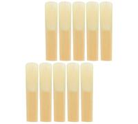 ULDIGI Anches de Saxophone Soprano 2.5 Lot de 10 Pièces Traditionnelles Flexibles, Remplacement D’anches pour Saxophone Débutant et Professionnel, Accessoires Compacts pour Instrument