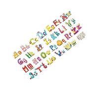 ULDIGI Autocollants Lettres Décoratifs Stickers Alphabet Adhésifs Pour Mur Fenêtres Et Plus Faciles à Appliquer Retirer Sans Résidu Set De Lettres Anglaises Colorées