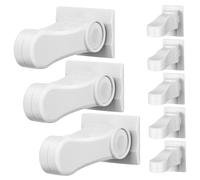 ULDIGI Bloque Porte Bébé 8 Pièces Serrure De Porte De Sécurité Enfant Preuve De Poignée De Porte Serrure De Porte Sécurisée Loquet De Porte Sécurité Enfant Serrure De Poignée De Porte Abdos Blanche