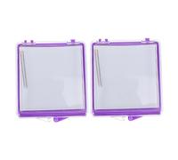 ULDIGI Boîte à Aiguilles Magnétique 2 Pièces Violette pour Couture, Rangement Portable, Pratique pour Couturières, Atelier à Domicile, Accessoires De Couture, Utilisation Quotidienne