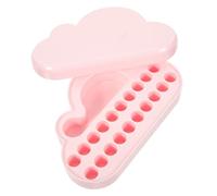 ULDIGI Boîte à Dents de Lait Rose pour Garçon et Filles en Abs Grosse Capacité et Surface Lisse, Design Adorable et Compact, pour Conserver Souvenirs de Dents Perdues