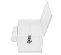 ULDIGI Boîte Transparente Verrouillable Acrylique pour Dons et Votes Urne Sécurisée avec Serrure Boîte à Suggestions Résistante et Réutilisable pour Événements