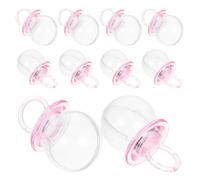 ULDIGI Boîtes à Dragées Transparentes 12 Pièces de Tétine pour Fête de Naissance et Révélations de Genre Emballage Créatif et Petit Format
