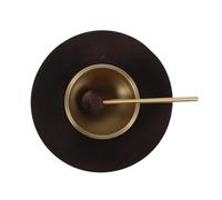 ULDIGI Bol Chantant Miniature en Laiton avec Maillet et Socle Ensemble de Bols Sonores pour Yoga Contemplation et Thérapie Sonore en Métal Fait Main Relaxation et Équilibre des Chakras