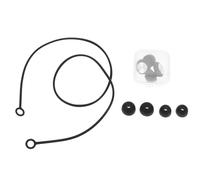 ULDIGI Bouchons d'oreilles silencieux motif CD avec cordon en silicone pour et travail compact noir